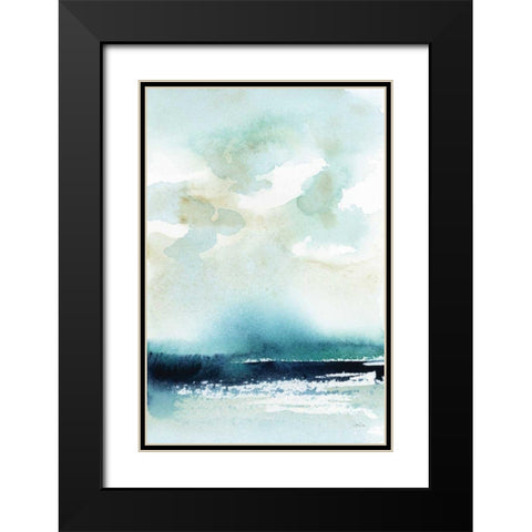 Seascape Black Modern Wood Framed Art Print with Double Matting by Pete, Katrina
