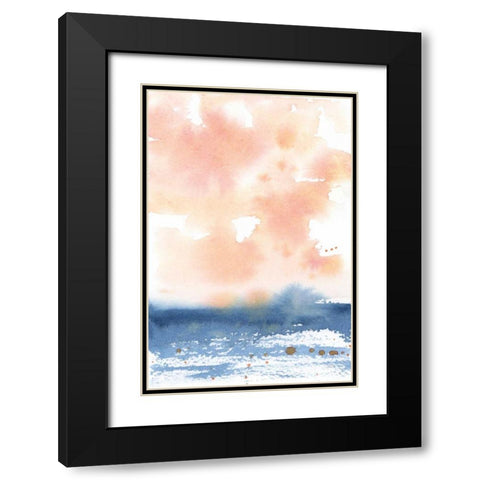 Sunrise Seascape I Black Modern Wood Framed Art Print with Double Matting by Pete, Katrina