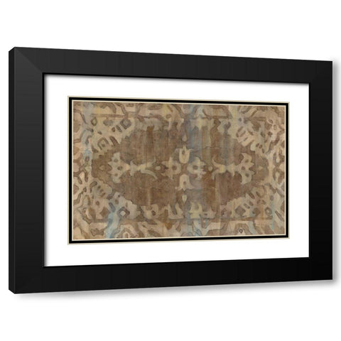 Exotic Weave Black Modern Wood Framed Art Print with Double Matting by Hristova, Albena