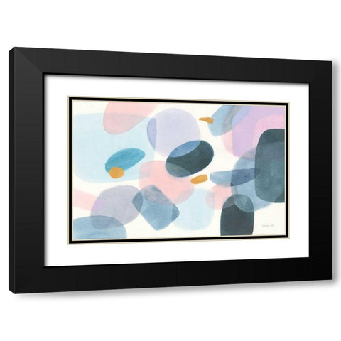 All Coming Together I Black Modern Wood Framed Art Print with Double Matting by Nai, Danhui