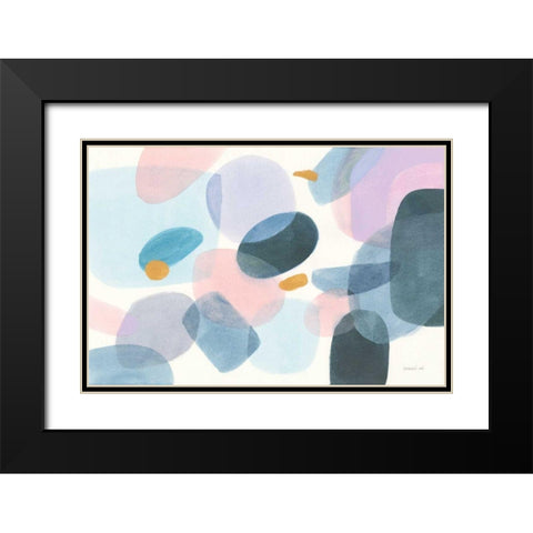 All Coming Together I Black Modern Wood Framed Art Print with Double Matting by Nai, Danhui