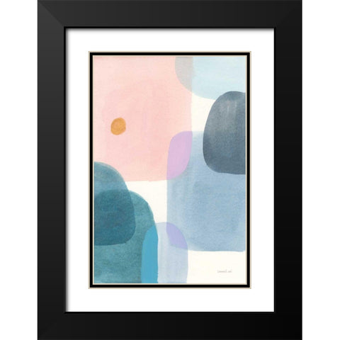 All Coming Together II Black Modern Wood Framed Art Print with Double Matting by Nai, Danhui