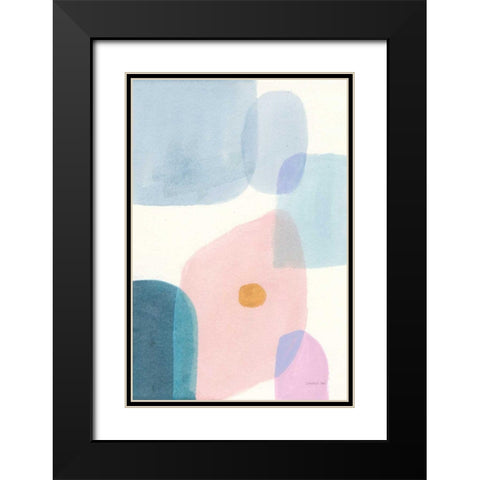 All Coming Together III Black Modern Wood Framed Art Print with Double Matting by Nai, Danhui