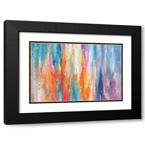 Riviera Black Modern Wood Framed Art Print with Double Matting by Nai, Danhui