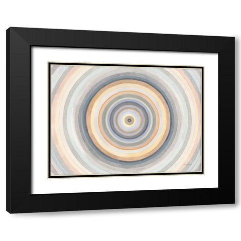 A Peaceful Center Black Modern Wood Framed Art Print with Double Matting by Nai, Danhui