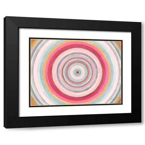 The Center of Things Black Modern Wood Framed Art Print with Double Matting by Nai, Danhui