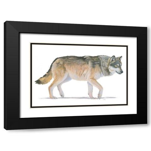 Northern Wild II Black Modern Wood Framed Art Print with Double Matting by Wiens, James