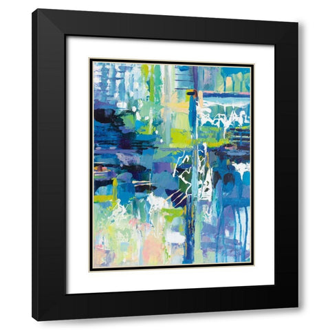 Sequence Black Modern Wood Framed Art Print with Double Matting by Vertentes, Jeanette