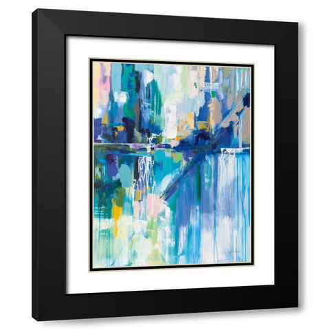 Thru the Glass Black Modern Wood Framed Art Print with Double Matting by Vertentes, Jeanette