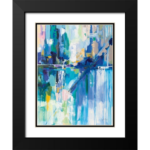 Thru the Glass Black Modern Wood Framed Art Print with Double Matting by Vertentes, Jeanette