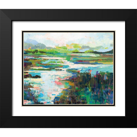 To and From Black Modern Wood Framed Art Print with Double Matting by Vertentes, Jeanette