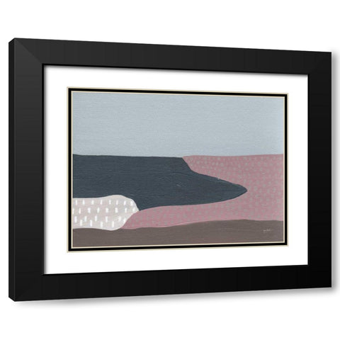 Winter Cove III Black Modern Wood Framed Art Print with Double Matting by Mack, Lynn