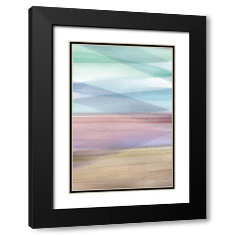Soft Summer I Black Modern Wood Framed Art Print with Double Matting by Charro, Mercedes Lopez
