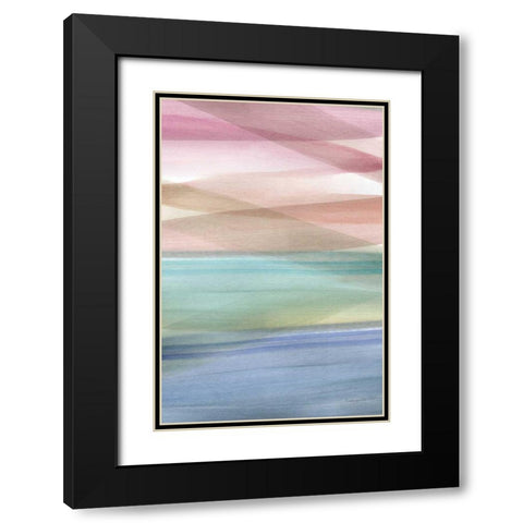 Soft Summer I Warm Black Modern Wood Framed Art Print with Double Matting by Charro, Mercedes Lopez