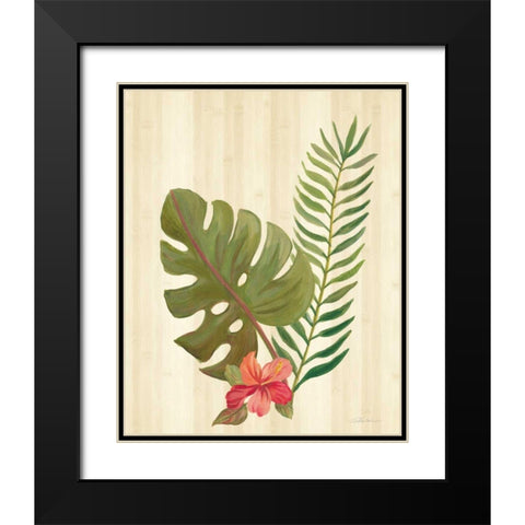 Tropical Garden V Black Modern Wood Framed Art Print with Double Matting by Vassileva, Silvia