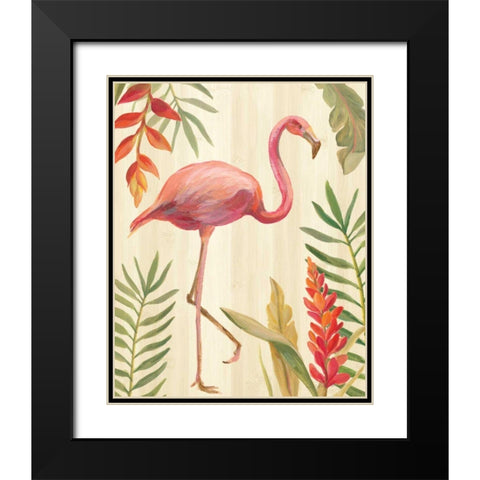 Tropical Garden IX Black Modern Wood Framed Art Print with Double Matting by Vassileva, Silvia