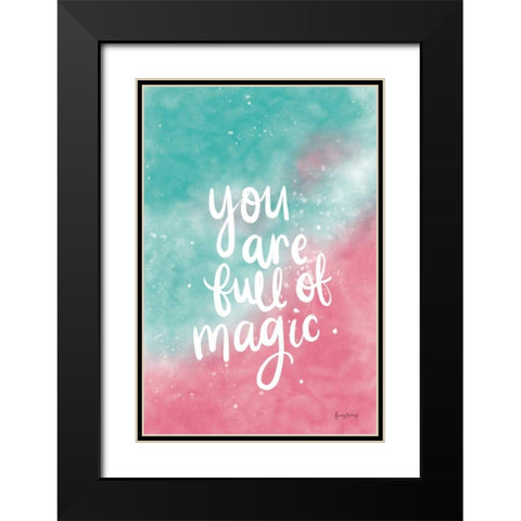 Magical Girl II Black Modern Wood Framed Art Print with Double Matting by Thorns, Becky