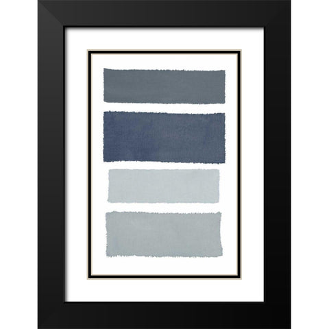 Painted Weaving I Gray Black Modern Wood Framed Art Print with Double Matting by Rhue, Piper