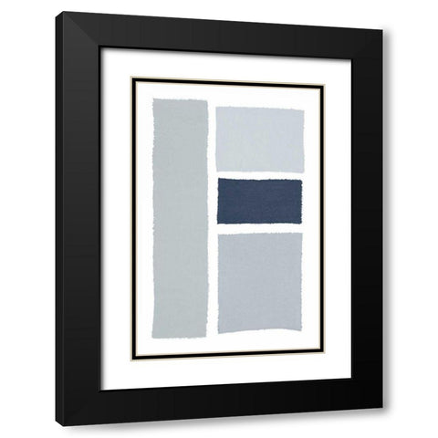 Painted Weaving III Gray Black Modern Wood Framed Art Print with Double Matting by Rhue, Piper