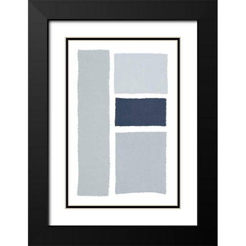 Painted Weaving III Gray Black Modern Wood Framed Art Print with Double Matting by Rhue, Piper