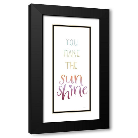 Lets Chase Rainbows XIV Dark Black Modern Wood Framed Art Print with Double Matting by Jackson, Jenaya