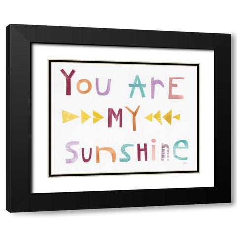 Sweet Sentiments I Pastel Black Modern Wood Framed Art Print with Double Matting by Averinos, Melissa