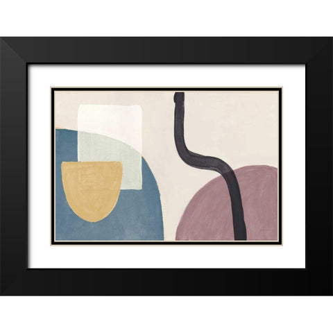 Sandy Balance I Dark Black Modern Wood Framed Art Print with Double Matting by Urban, Mary