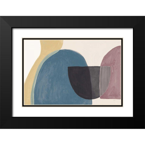 Sandy Balance II Dark Black Modern Wood Framed Art Print with Double Matting by Urban, Mary