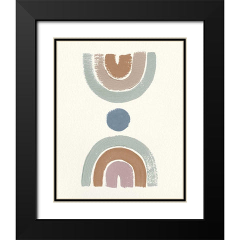 Desert Rainbows II Mint Black Modern Wood Framed Art Print with Double Matting by Hershey, Moira