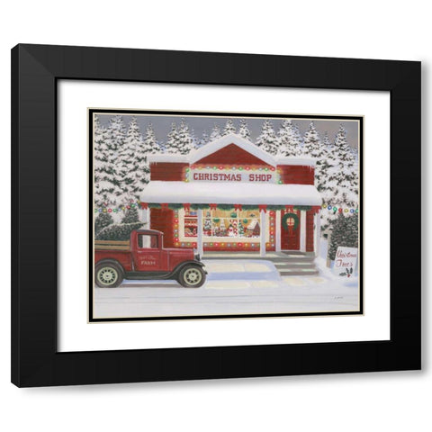 Holiday Moments II Gray Black Modern Wood Framed Art Print with Double Matting by Wiens, James