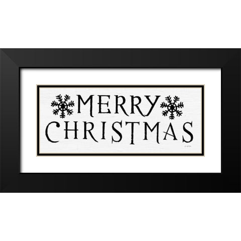 Christmas Affinity III BW Black Modern Wood Framed Art Print with Double Matting by Wiens, James