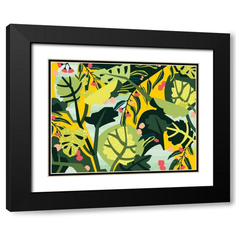 Eucalyptus Mint I Black Modern Wood Framed Art Print with Double Matting by Gallagher, Megan