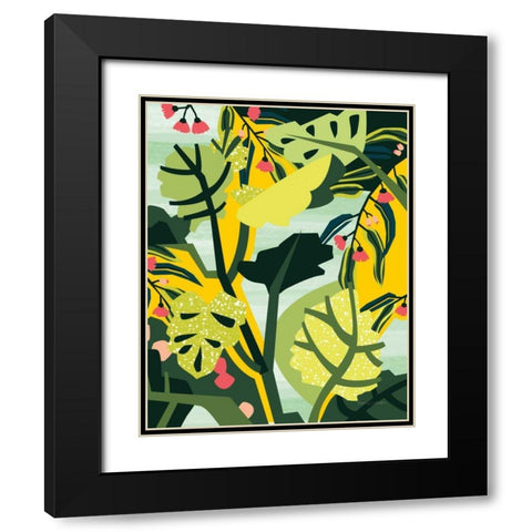 Eucalyptus Mint II Black Modern Wood Framed Art Print with Double Matting by Gallagher, Megan