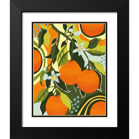 Sweet Clementine II Black Modern Wood Framed Art Print with Double Matting by Gallagher, Megan