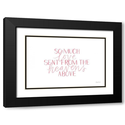 Little Child III Pink Black Modern Wood Framed Art Print with Double Matting by Thorns, Becky