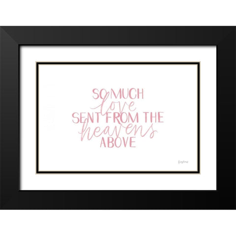 Little Child III Pink Black Modern Wood Framed Art Print with Double Matting by Thorns, Becky