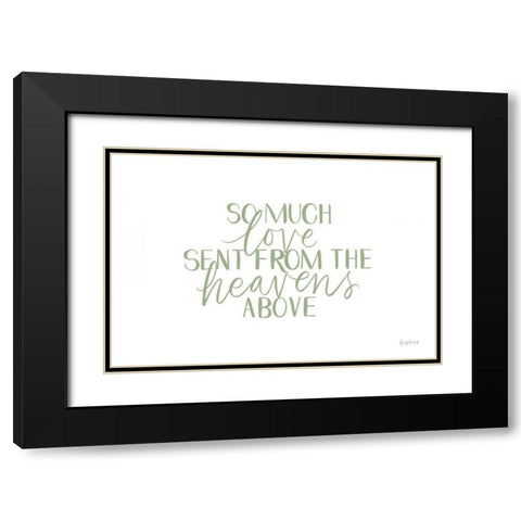 Little Child III Sage Black Modern Wood Framed Art Print with Double Matting by Thorns, Becky