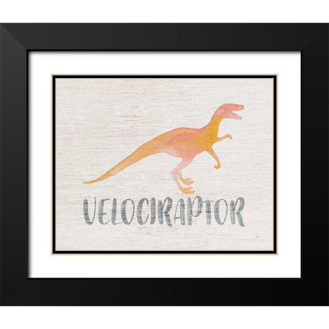 Roar III Black Modern Wood Framed Art Print with Double Matting by Panganiban, Karyn