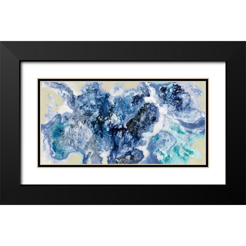 Low Tide Reflections Black Modern Wood Framed Art Print with Double Matting by Vassileva, Silvia