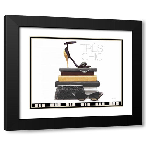 Paris Style III White Black Modern Wood Framed Art Print with Double Matting by Fabiano, Marco