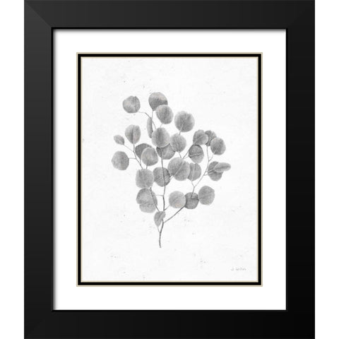 Soft Summer Sketches II Blue Black Modern Wood Framed Art Print with Double Matting by Wiens, James