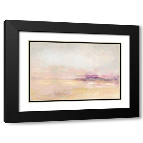 Light on the Water Black Modern Wood Framed Art Print with Double Matting by Nai, Danhui