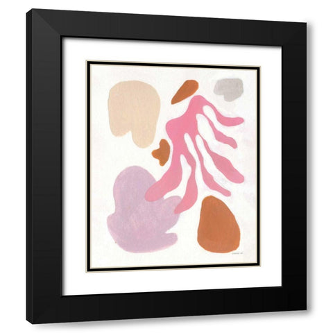 Honoring Matisse Black Modern Wood Framed Art Print with Double Matting by Nai, Danhui