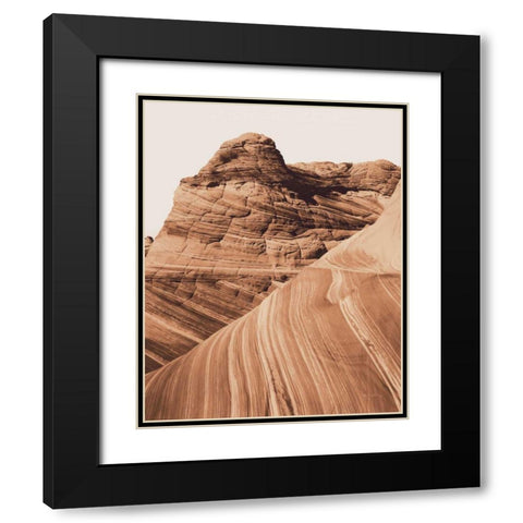 Coyote Buttes I Autumn Black Modern Wood Framed Art Print with Double Matting by Majchrowicz, Alan