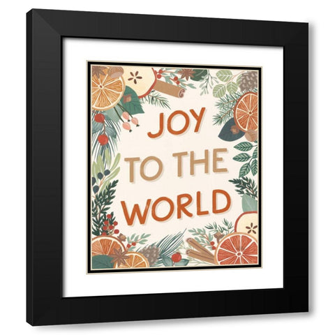 Holiday Spice III Black Modern Wood Framed Art Print with Double Matting by Marshall, Laura