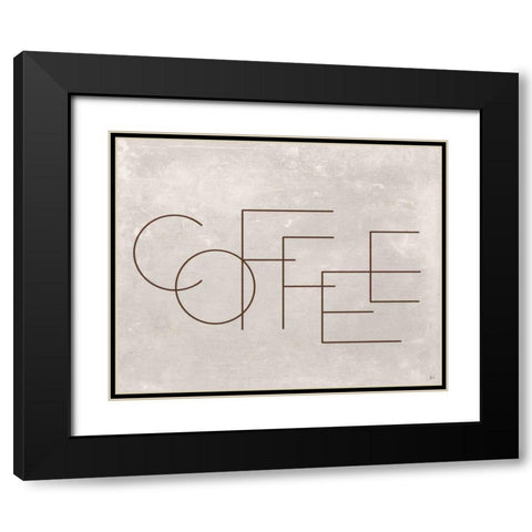 Coffee II Black Modern Wood Framed Art Print with Double Matting by Aiken, Jess