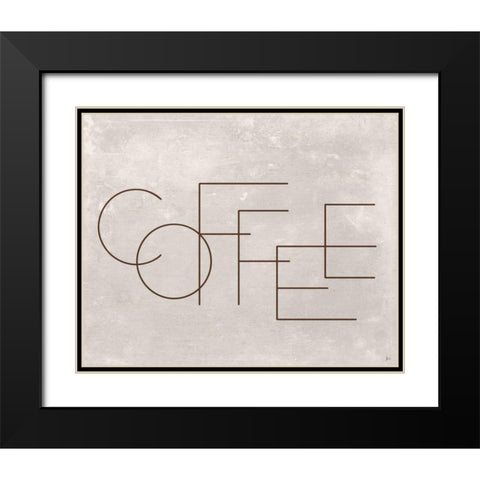 Coffee II Black Modern Wood Framed Art Print with Double Matting by Aiken, Jess