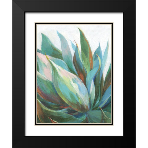 Agave Crop Black Modern Wood Framed Art Print with Double Matting by Nai, Danhui