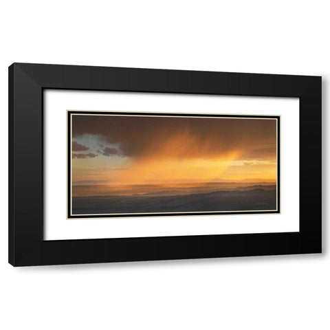Sunset Clouds in the Tetons Black Modern Wood Framed Art Print with Double Matting by Majchrowicz, Alan