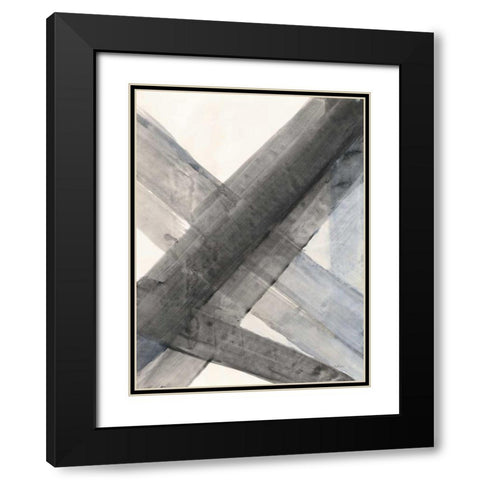 Under the Bridge III Black Modern Wood Framed Art Print with Double Matting by Hristova, Albena